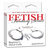 Металлические наручники Beginner s Metal Cuffs - Pipedream - купить с доставкой в Черкесске