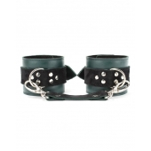 Изумрудные наручники Ladys Arsenal на карабинах - БДСМ Арсенал - купить с доставкой в Черкесске