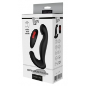 Черный вибромассажер простаты SWIRLING P-PLEASER - Dream Toys - в Черкесске купить с доставкой