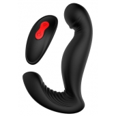 Черный вибромассажер простаты SWIRLING P-PLEASER - Dream Toys - в Черкесске купить с доставкой