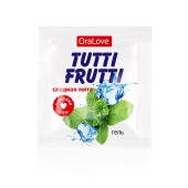 Пробник гель-смазки Tutti-frutti со вкусом мяты - 4 гр. - Биоритм - купить с доставкой в Черкесске
