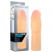 Телесная насадка-удлинитель на пенис PERFORMANCE 1.5INCH COCK XTENDER - 16 см. - Blush Novelties - в Черкесске купить с доставкой