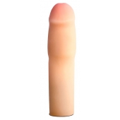 Телесная насадка-удлинитель на пенис PERFORMANCE 1.5INCH COCK XTENDER - 16 см. - Blush Novelties - в Черкесске купить с доставкой