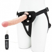 Регулируемые трусики с вибрирующей насадкой - 21 см. - Lux Fetish - купить с доставкой в Черкесске