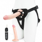 Регулируемые трусики с 2 насадками - 16 и 15 см. - Lux Fetish - купить с доставкой в Черкесске