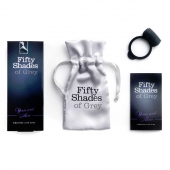 Темно-серое эрекционное кольцо Vibrating Love Ring с вибрацией - Fifty Shades of Grey - в Черкесске купить с доставкой