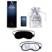 Набор из двух масок на глаза Soft Blindfold Twin Pack - Fifty Shades of Grey - купить с доставкой в Черкесске