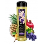 Массажное масло Libido Exotic Fruits с ароматом экзотических фруктов - 240 мл. - Shunga - купить с доставкой в Черкесске