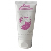 Лубрикант на водной основе с ароматом малины Love Protection Raspberry - 50 мл. - Lola Games - купить с доставкой в Черкесске