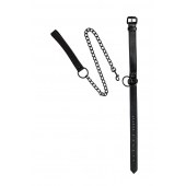 Черный ошейник Sin с поводком - Lola Games - купить с доставкой в Черкесске