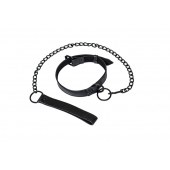 Черный ошейник Sin с поводком - Lola Games - купить с доставкой в Черкесске