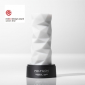 Белый 3D мастурбатор POLYGON - Tenga - в Черкесске купить с доставкой