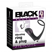 Черное эрекционное кольцо с анальной вибропробкой Vibrating Ring   Plug - Orion - в Черкесске купить с доставкой