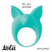 Зеленое эрекционное кольцо Kitten Kyle - Lola Games - в Черкесске купить с доставкой