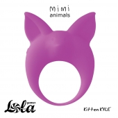 Фиолетовое эрекционное кольцо Kitten Kyle - Lola Games - в Черкесске купить с доставкой