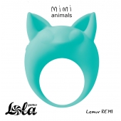 Зеленое эрекционное кольцо Lemur Remi - Lola Games - в Черкесске купить с доставкой