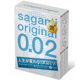 Ультратонкие презервативы Sagami Original 0.02 Extra Lub с увеличенным количеством смазки - 3 шт. - Sagami - купить с доставкой в Черкесске