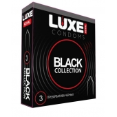 Черные презервативы LUXE Royal Black Collection - 3 шт. - Luxe - купить с доставкой в Черкесске