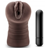 Коричневый мастурбатор-вагина Hot Chocolate Brianna - Blush Novelties - в Черкесске купить с доставкой