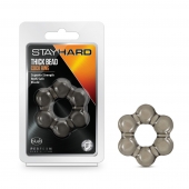 Дымчатое эрекционное кольцо Stay Hard Thick Bead Cock Ring - Blush Novelties - в Черкесске купить с доставкой