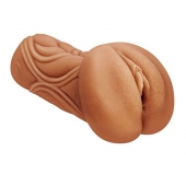 Кофейный мастурбатор-вагина Dumpling - Lola Games - в Черкесске купить с доставкой
