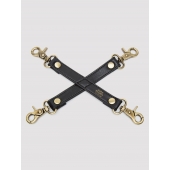Черный фиксатор для манжет Bound to You Faux Leather Hogtie - Fifty Shades of Grey - купить с доставкой в Черкесске