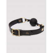 Черный кляп-шар Bound to You Faux Leather Ball Gag - Fifty Shades of Grey - купить с доставкой в Черкесске