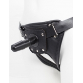 Черный пояс для насадок CLASS STRAP Restyling - LOVETOY (А-Полимер) - купить с доставкой в Черкесске