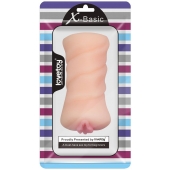 Телесный мастурбатор-вагина X-Basic Pocket Pussy без вибрации - Lovetoy - в Черкесске купить с доставкой