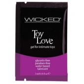 Лубрикант на водной основе для использования с игрушками WICKED Toy Love - 3 мл. - Wicked - купить с доставкой в Черкесске