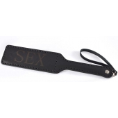 Черная гладкая шлепалка SEX - 35 см. - Sitabella - купить с доставкой в Черкесске