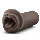 Коричневый мастурбатор-ротик Naughty Nicole - Blush Novelties - в Черкесске купить с доставкой