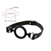 Черный кляп-рамка на регулируемых ремешках - Sitabella - купить с доставкой в Черкесске