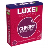 Презервативы с ароматом вишни LUXE Royal Cherry Collection - 3 шт. - Luxe - купить с доставкой в Черкесске