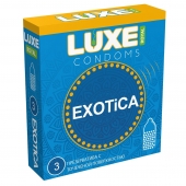 Текстурированные презервативы LUXE Royal Exotica - 3 шт. - Luxe - купить с доставкой в Черкесске