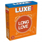 Презервативы с продлевающим эффектом LUXE Royal Long Love - 3 шт. - Luxe - купить с доставкой в Черкесске