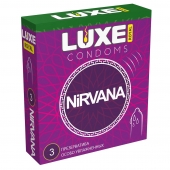 Презервативы с увеличенным количеством смазки LUXE Royal Nirvana - 3 шт. - Luxe - купить с доставкой в Черкесске