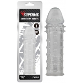 Прозрачная реалистичная насадка на пенис Extra Texture Sleeve - 16,2 см. - Chisa - в Черкесске купить с доставкой