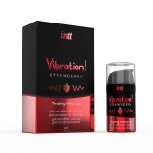 Жидкий интимный гель с эффектом вибрации Vibration! Strawberry - 15 мл. - INTT - купить с доставкой в Черкесске