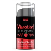 Жидкий интимный гель с эффектом вибрации Vibration! Strawberry - 15 мл. - INTT - купить с доставкой в Черкесске