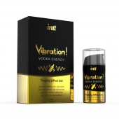 Жидкий интимный гель с эффектом вибрации Vibration! Vodka Energy - 15 мл. - INTT - купить с доставкой в Черкесске