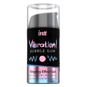 Жидкий интимный гель с эффектом вибрации Vibration! Bubble Gum - 15 мл. - INTT - купить с доставкой в Черкесске