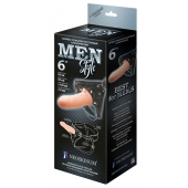 Телесный пустотелый харнесс MEN Style - 17,5 см. - LOVETOY (А-Полимер) - купить с доставкой в Черкесске