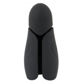 Черный силиконовый вибромастурбатор с нагревом Masturbator with 2 Functions - Orion - в Черкесске купить с доставкой