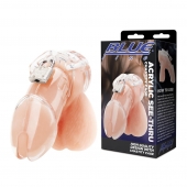 Прозрачная клетка целомудрия Acrylic See-thru Chastity Cage - BlueLine - купить с доставкой в Черкесске