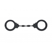 Черные силиконовые наручники Suppression - Lola Games - купить с доставкой в Черкесске