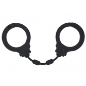 Черные силиконовые наручники Suppression - Lola Games - купить с доставкой в Черкесске