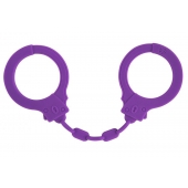 Фиолетовые силиконовые наручники Suppression - Lola Games - купить с доставкой в Черкесске