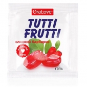 Гель-смазка Tutti-frutti со вкусом барбариса - 4 гр. - Биоритм - купить с доставкой в Черкесске