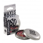 Экстремально тонкие презервативы в железном кейсе MAXUS Extreme Thin - 3 шт. - Maxus - купить с доставкой в Черкесске
